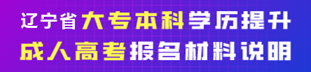 辽宁成人高考报名材料